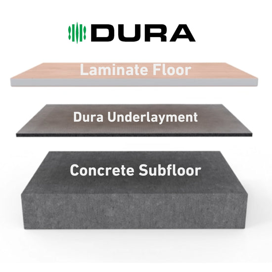 laminate floor with Dura-Son underlayment