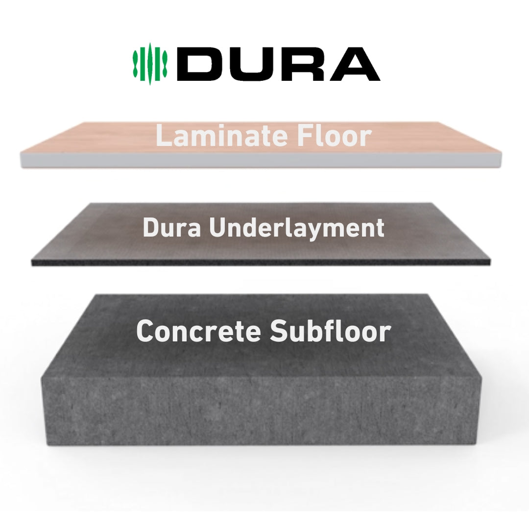 laminate floor with Dura-Son underlayment